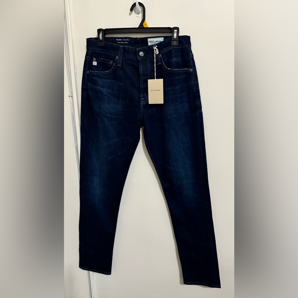 AG Adriano Goldschmied Men's Dark Indigo Slim Jeans size 31X32 made in japan